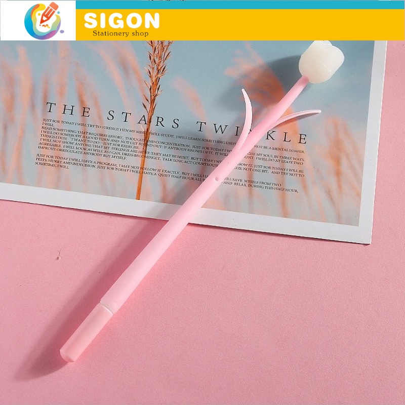 Bút Gel Hình Hoa Hồng Thay Đổi Màu Sắc Sáng Tạo Phù Hợp Cho Trường Học / Văn Phòng