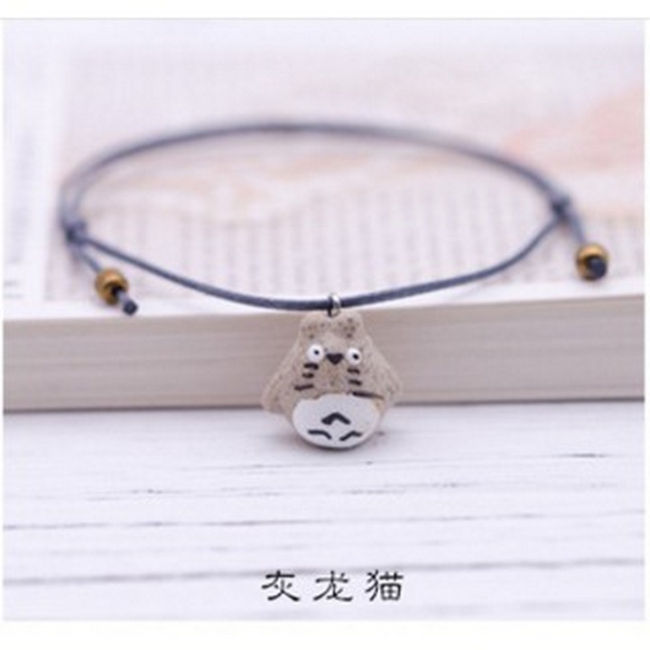 (9 mẫu) Vòng gốm dễ thương vô diện totoro chii thỏ gấu brown phụ kiện thời trang
