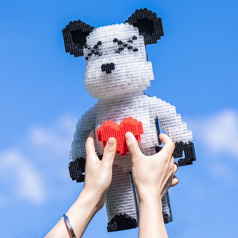 Bearbrick Đồ chơi lego lắp ráp hình chú gấu 36cm độc đáo
