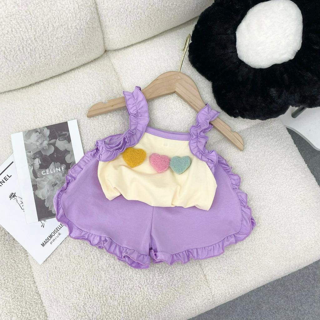 Bộ bé gái 2 dây bánh bèo cho bé từ 8-18kg