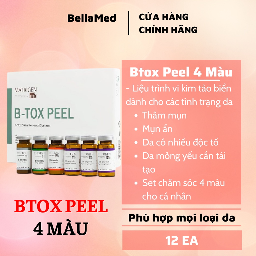 [CHÍNH HÃNG] B-TOX PEEL 4 MÀUTHAY DA SINH HỌC VI TẢO HÀN QUỐC cam kết chính hãng