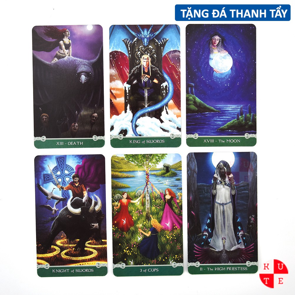 Bộ Bài Tarot Universal Celtic 78 Lá Bài Tặng File Tiếng Anh Và Đá Thanh Tẩy C51