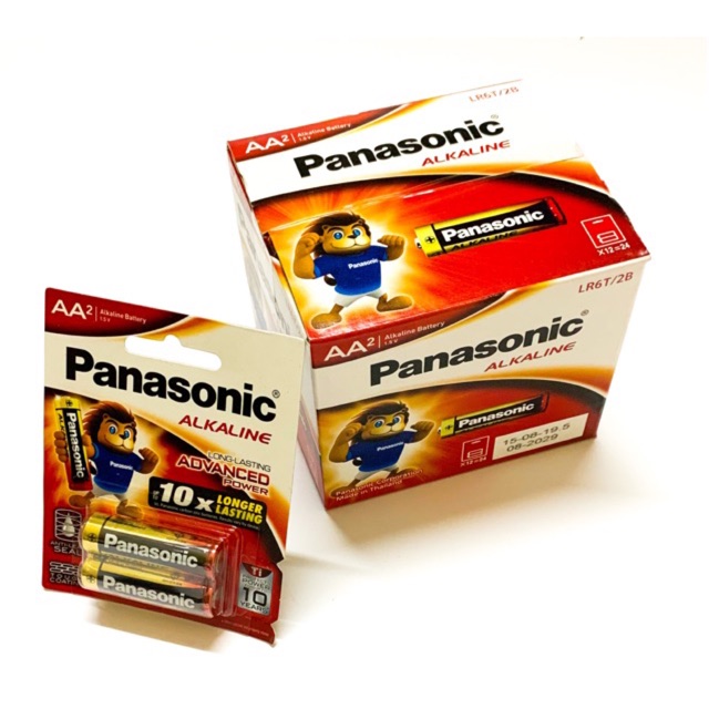 Hộp 12 Đôi Pin AA ( Pin Tiểu ) Panasonic Alkaline - Hàng chính hãng