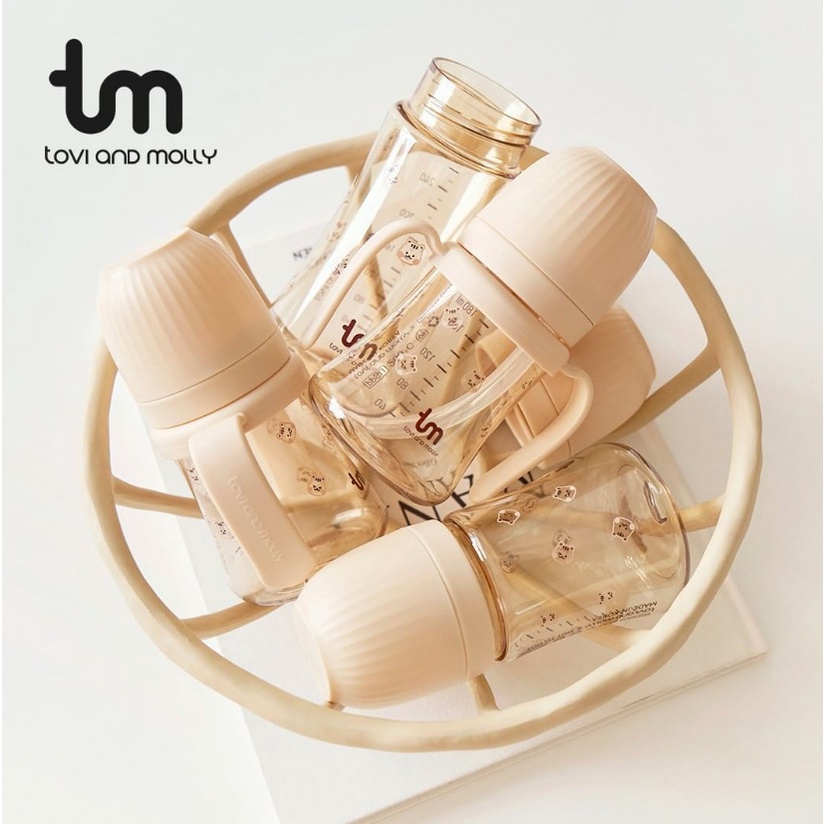 [Tách Set] Bình Sữa, Bình Hút TM Con Thỏ Hàn Quốc Cho Bé 180ML- 280ML