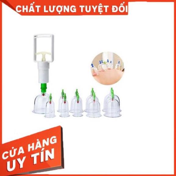 Bộ Dụng Cụ Giác Hơi Tại Nhà 12 Món Tại Nhà, Không Dùng Lửa, An Toàn Tuyệt Đối Khi Sử Dụng