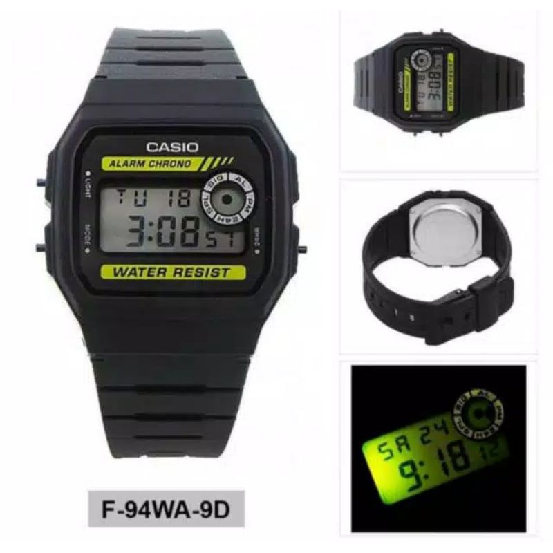 Đồng Hồ Điện Tử Casio Original F-94wa-9dg Thời Trang Cho Nam