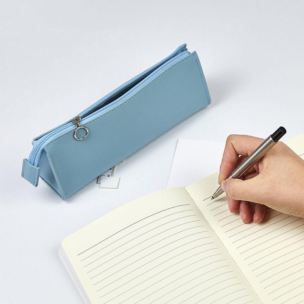 Túi Đựng Mỹ Phẩm / Đồ Dùng Văn Phòng Phẩm Chống Thấm Nước Có Khóa Kéo Tiện Dụng Cho Học Sinh