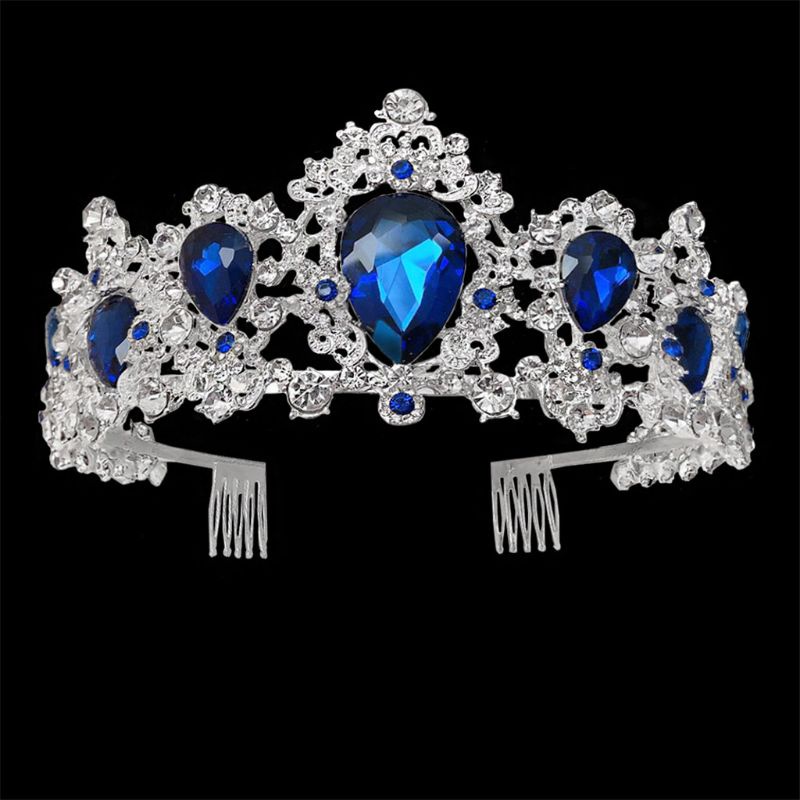 Flgo Phụ Kiện Cài Tóc Hình Vương Miện Phong Cách Baroque