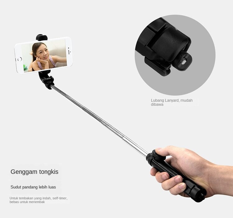 Selfie Stick Mới XT10 Tripod Gậy Chụp Hình Tự Sướng Điện Thoại Theo Chiều Dọc Và Ngang Bắn Rung Âm Thanh Gậy Chụp Hình