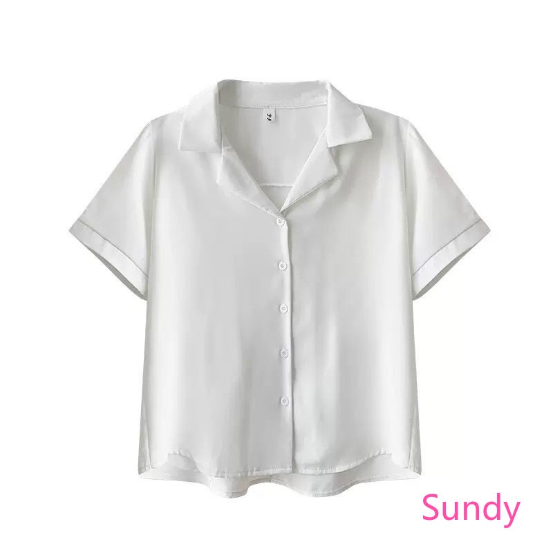 Áo sơ mi voan tay ngắn plus size thời trang công sở cho nữ