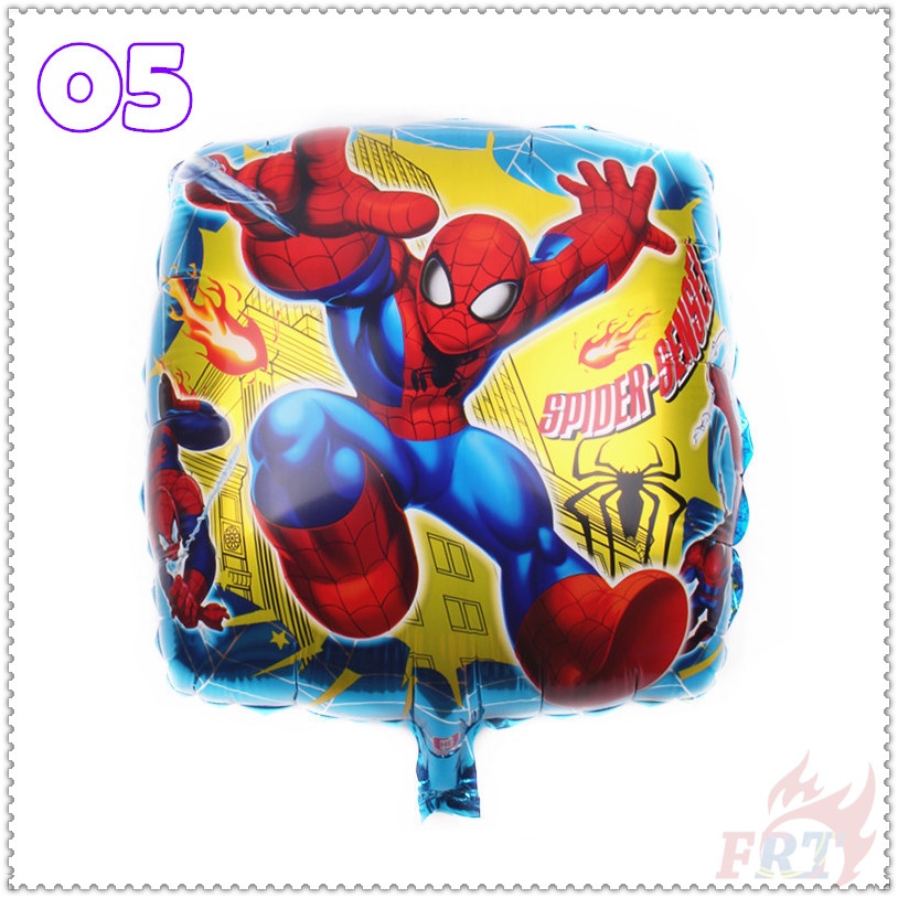 Bong bóng lá nhôm 18 inch họa tiết người nhện trang trí tiệc sinh nhật