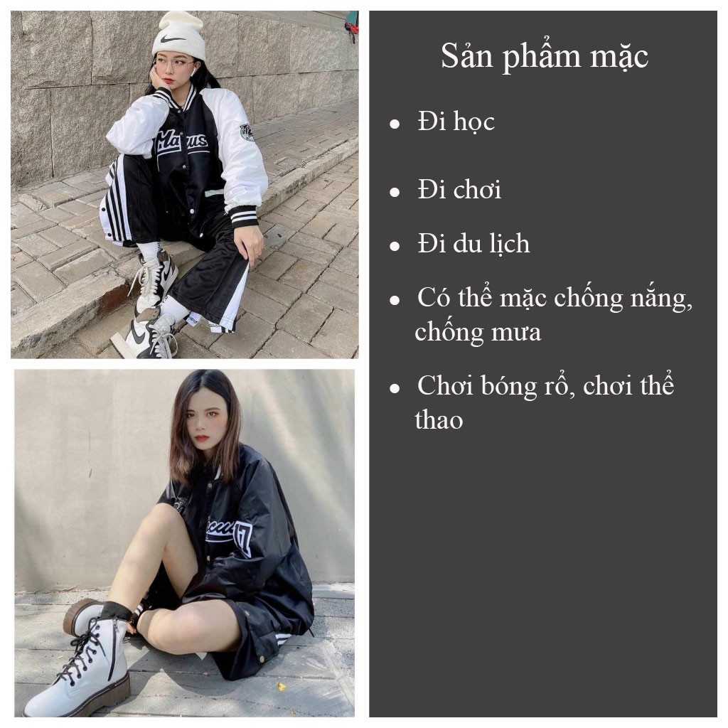 Áo khoác bomber bóng chày MAR.CUS áo khoác dù unisex chống nắng - VIETCEN