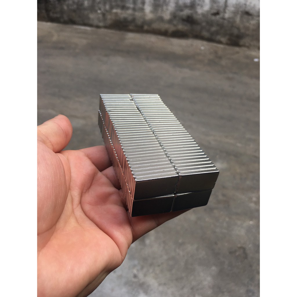 Nam Châm Làm Động Cơ Xe Đạp Điện HCN 23x13x3mm - Mã N35 Lực Từ Cực Mạnh Bộ 5 Viên