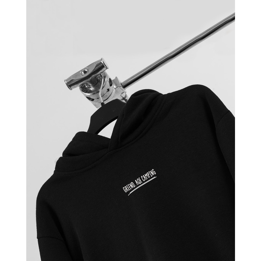 Áo Hoodie Unisex Icon Camp Nỉ Bông Greend Basic Design 2021 HD46