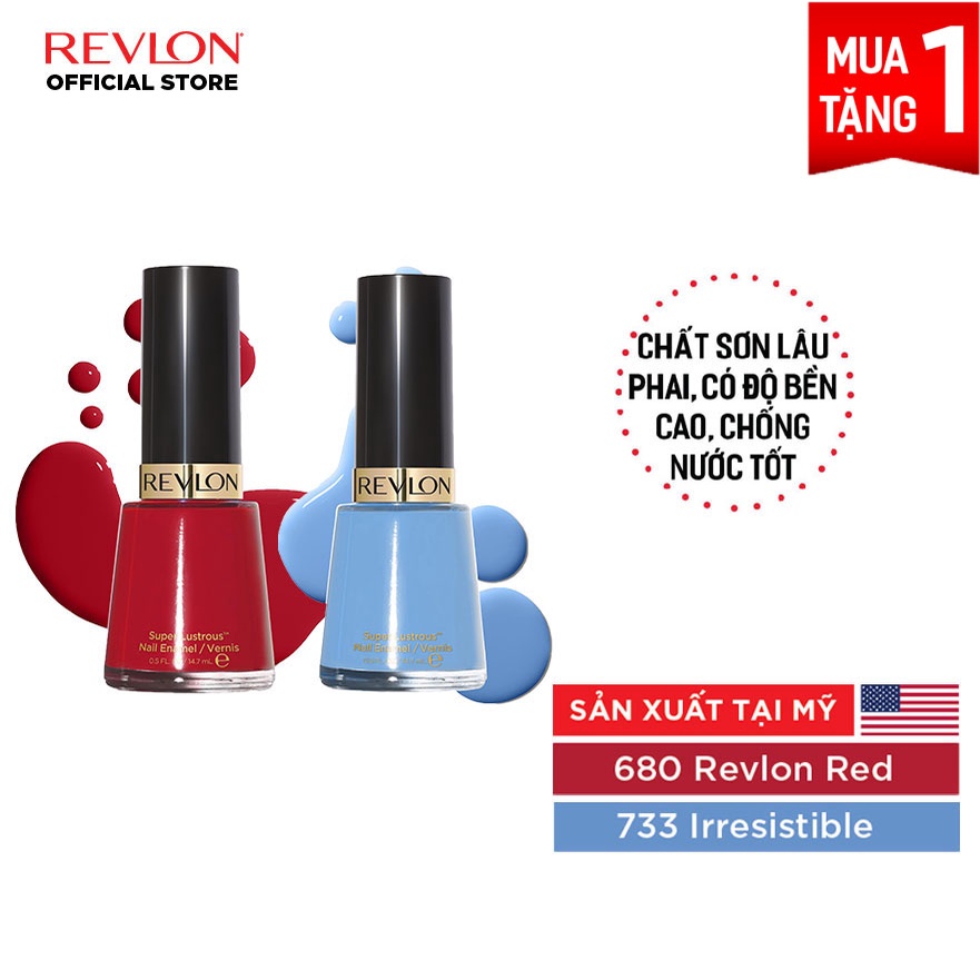 [Mua 1 tặng 1] Sơn móng tay  Revlon  Nail Enamel 14.7ml