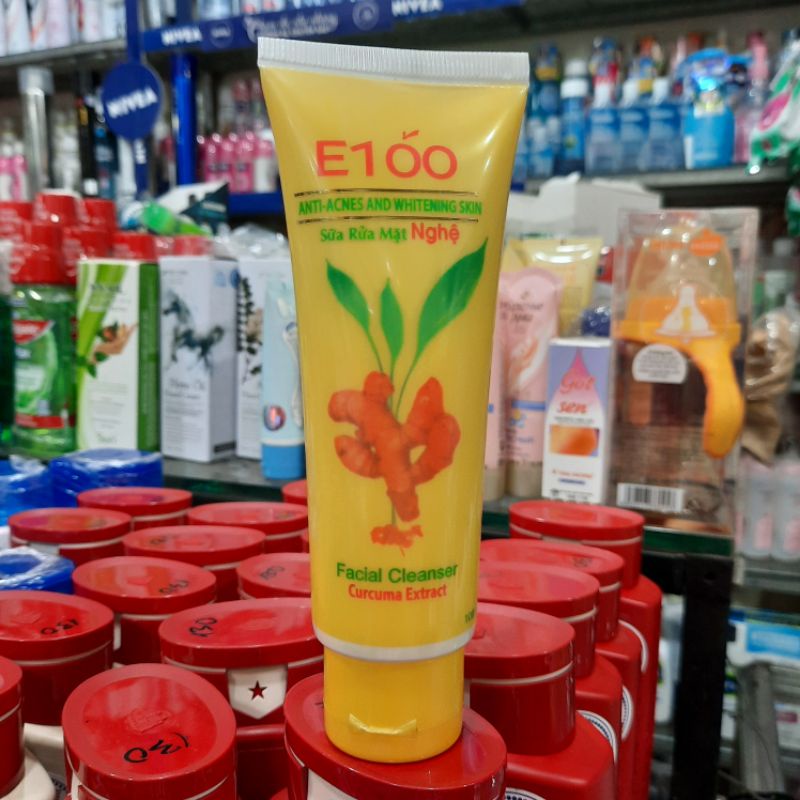 sữa rửa mặt E100 nghệ 100g tuýp 100g