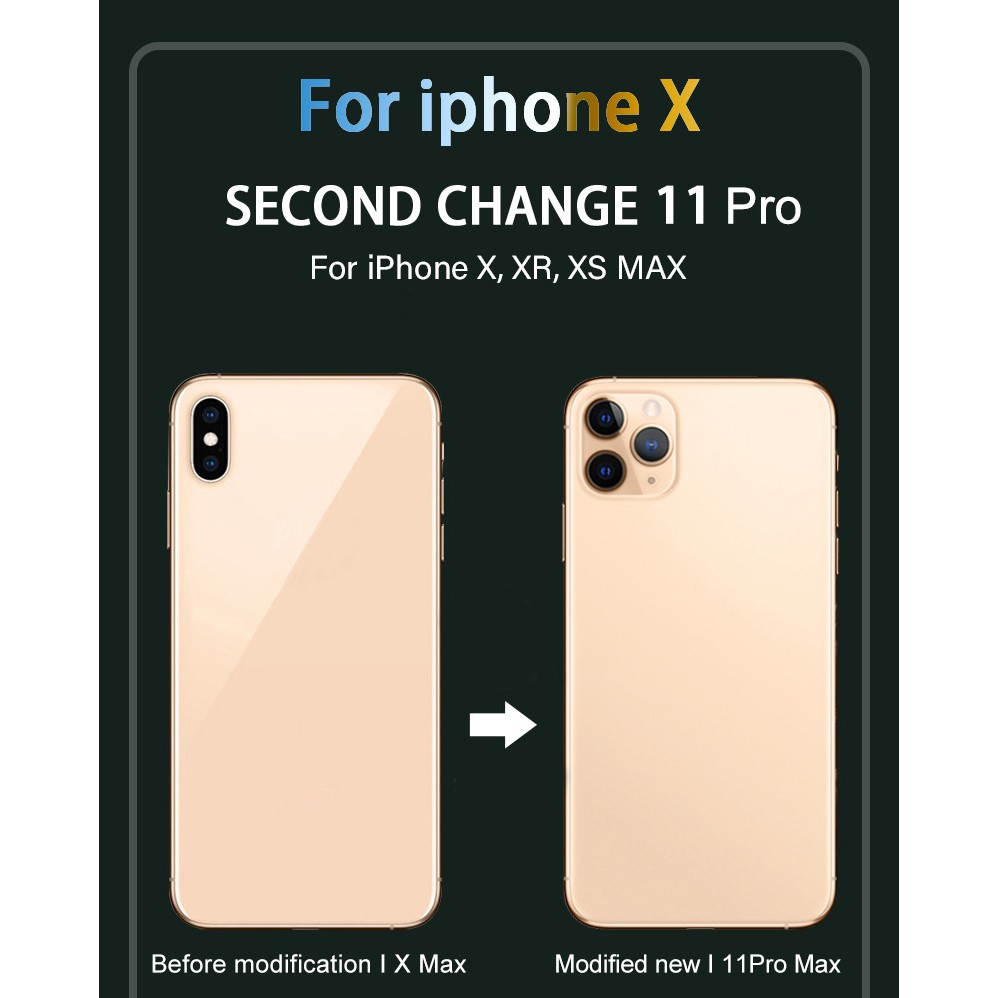 Dán lưng Độ Full nhám mặt sau 3 camera có Flash từ Iphone X / Xs / Xs Max lên IPhone 11 Pro /11 Pro Max ( Video hướng dẫ