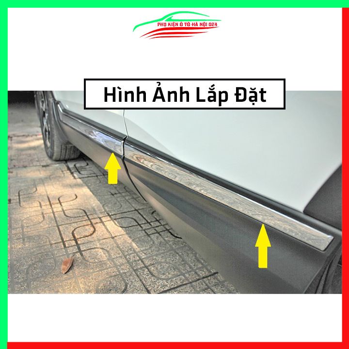 Bộ ốp nẹp sườn CRV 2018-2022 mạ crom trang trí làm đẹp xe