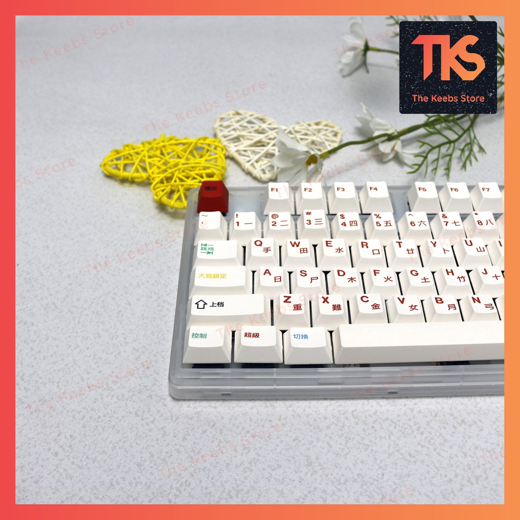 Keycap Queen Sea | Profile Cherry | PBT Dyesub | Nút bàn phím cơ | TKS