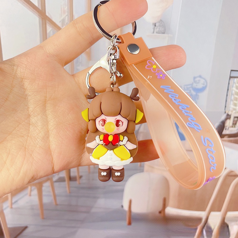 Móc Chìa Khóa Hình Búp Bê Hoạt Hình Dễ Thương