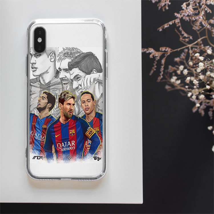 Ốp lưng Suarez Messi Neymar Barcelona cho Iphone 5 6 7 8 Plus 11 12 Pro Max X Xr BAR20210061