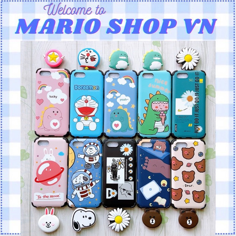 Ốp lưng idm Hàn Quốc kèm pop Oppo A1K/Realme C1/Reno 2f