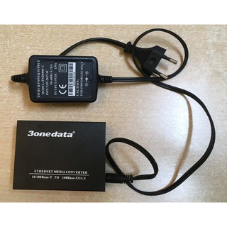 Thiết bị chuyển đổi quang điện 3OneData -  3OneData fiber optic converter kèm theo adapter