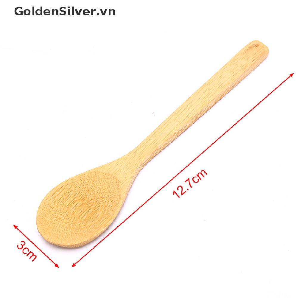 Muỗng Gỗ Tre Tròn Múc Canh / Cà Phê / Muối Tiện Dụng Cho Nhà Bếp