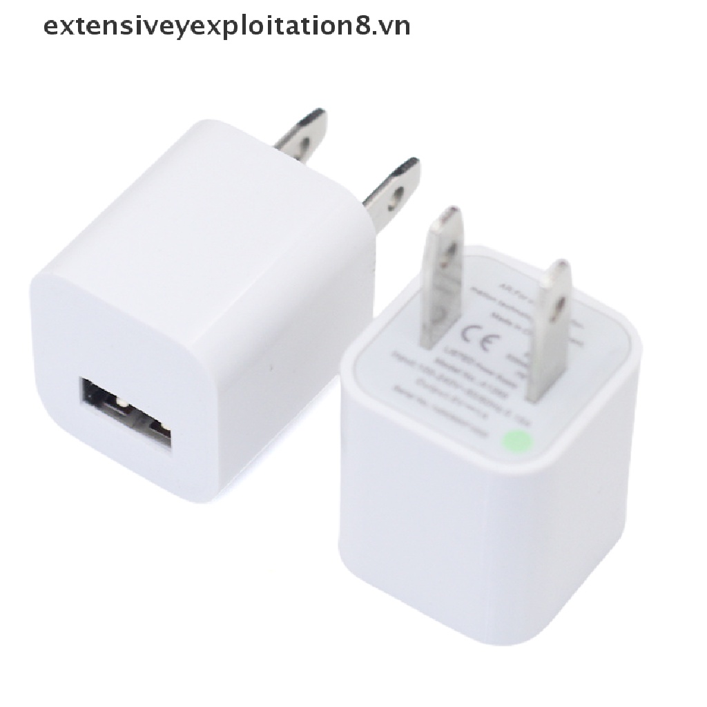 Universal Travel 5V 1A Dual USB Wall Home Charger Power Adapter Phone Charging H