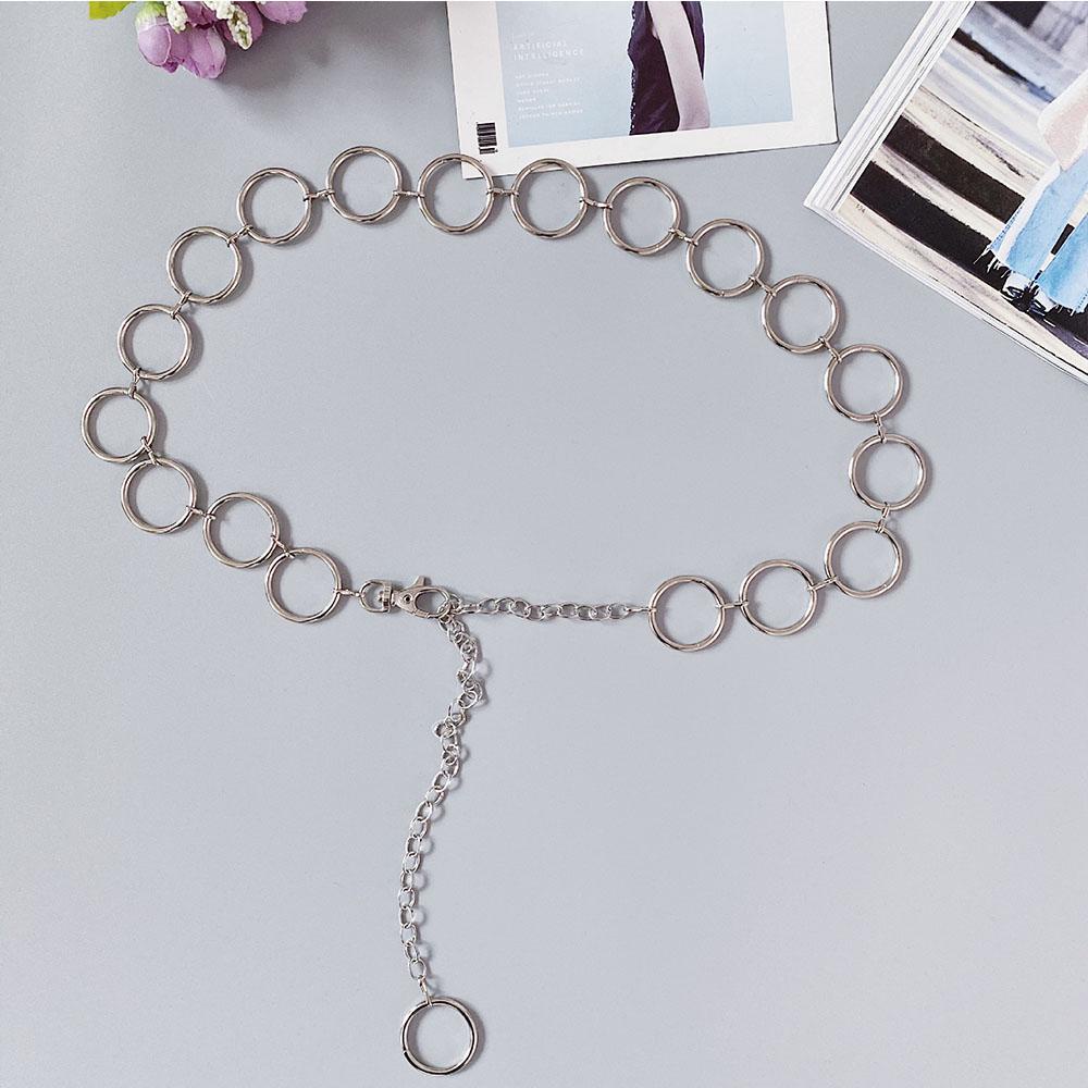 Thắt Lưng Dây Xích Kim Loại Rỗng Hợp Thời Trang Cho Nữ