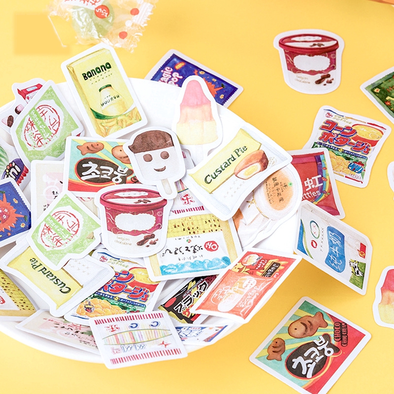 46 Sticker hình dễ thương dùng dán trang trí sách ảnh thủ công