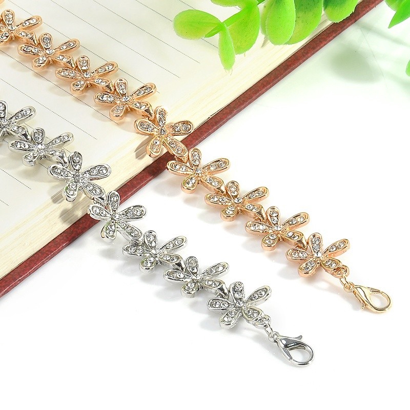 Fashion Crystal Full Diamond Snow Bracelet Temperament Wild Lady Jewelry
