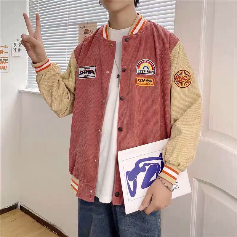 Áo bomber nam nữ kiểu dáng khoác áo khoác bomber varsity Deepend loại cao cấp Mophus MB009P