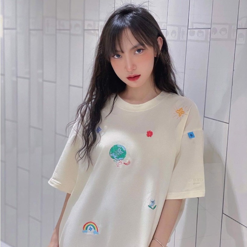 Áo Thun Levents Loveyou300k Tay Lỡ Màu Kem Levent Special Cream Form Rộng Full Tag Nam Nữ Chất Cotton TUN SHOP UNISEX