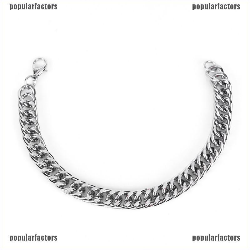 Vòng Đeo Tay Dạng Xích Bằng Thép Không Gỉ