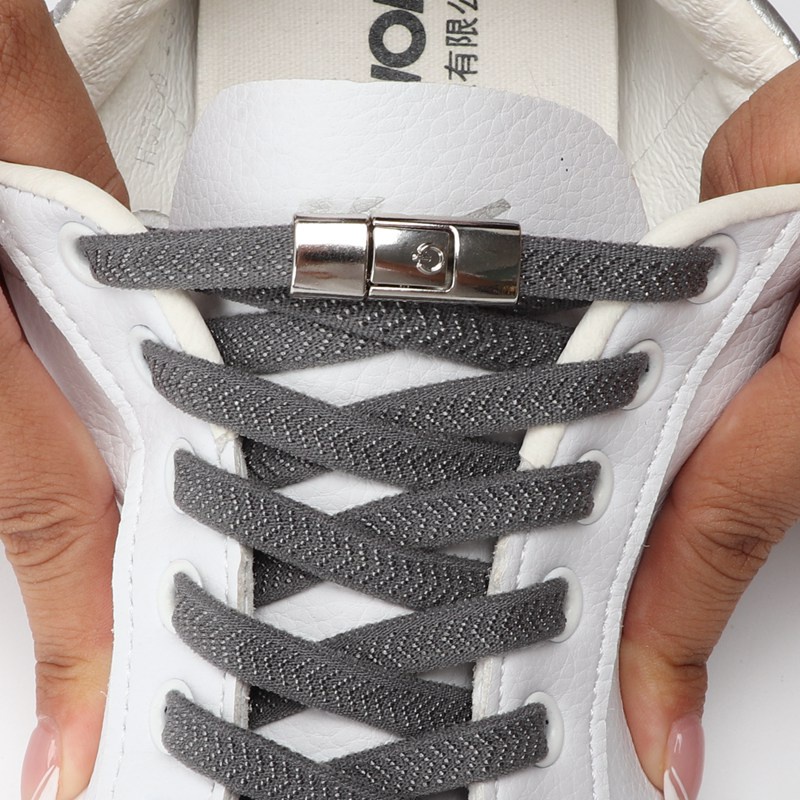 Dây Giày Co Giãn Không Cần Buộc Tiện Dụng Cho Người Lớn Và Trẻ Em