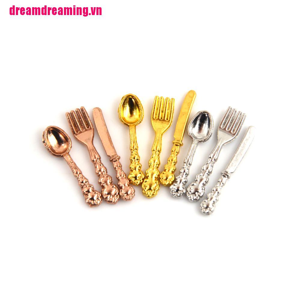 Bộ 12 Món Đồ Chơi Nhà Bếp Cho Búp Bê Tỉ Lệ 1: 12