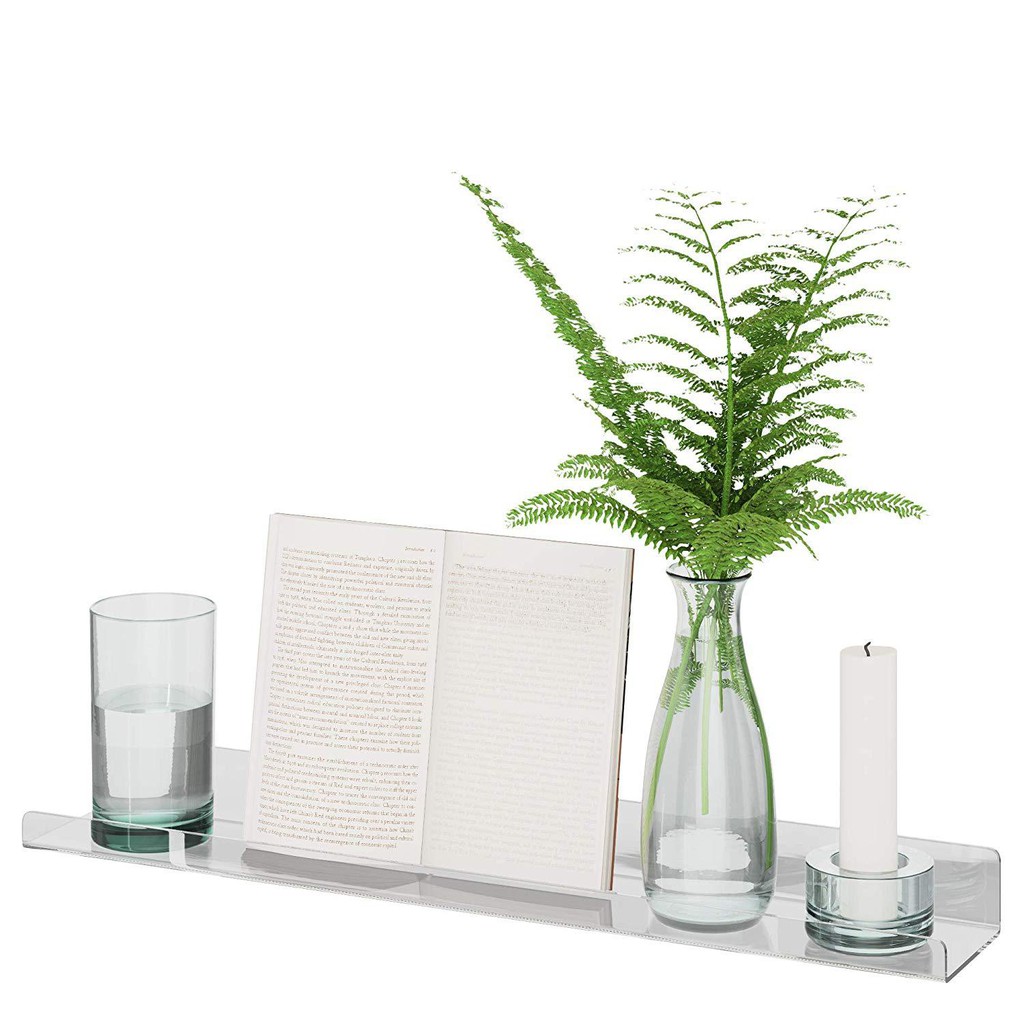 Kệ mica treo tường để sách, dụng cụ gia vị nhà bếp, hoặc decor sản phẩm