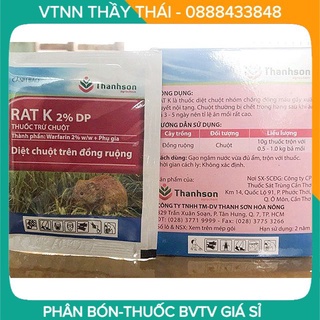 30 gói Thuốc diệt chuột RAT K 2% DP - thanh sơn