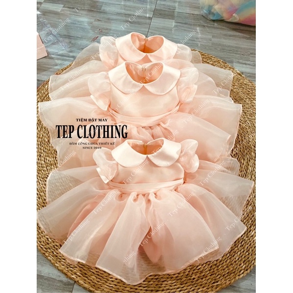 𝐅𝐋𝐎𝐑𝐀 Đầm Công Chúa Thiết Kế Cho Bé Gái by Tep Clothing- Hình Thật