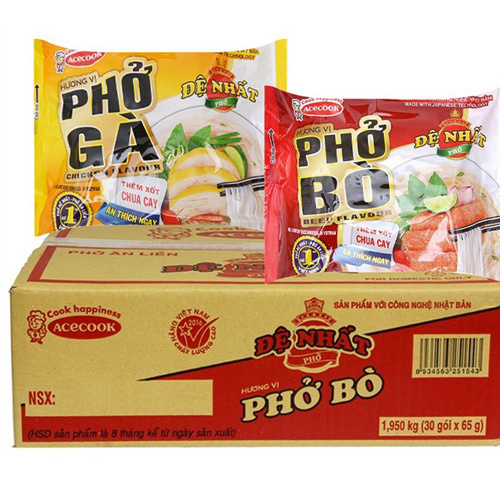 THÙNG 30 GÓI PHỞ BÒ/GÀ ĐỆ NHẤT