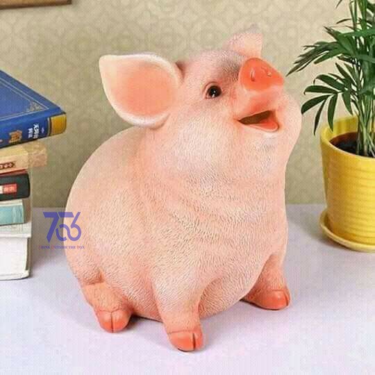Lợn Heo Tiết Kiệm Đút Tiền 3D Cao Cấp bằng sứ 100%