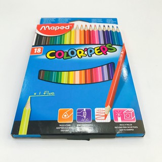 Hộp bút chì màu 18 màu maped chính hãng