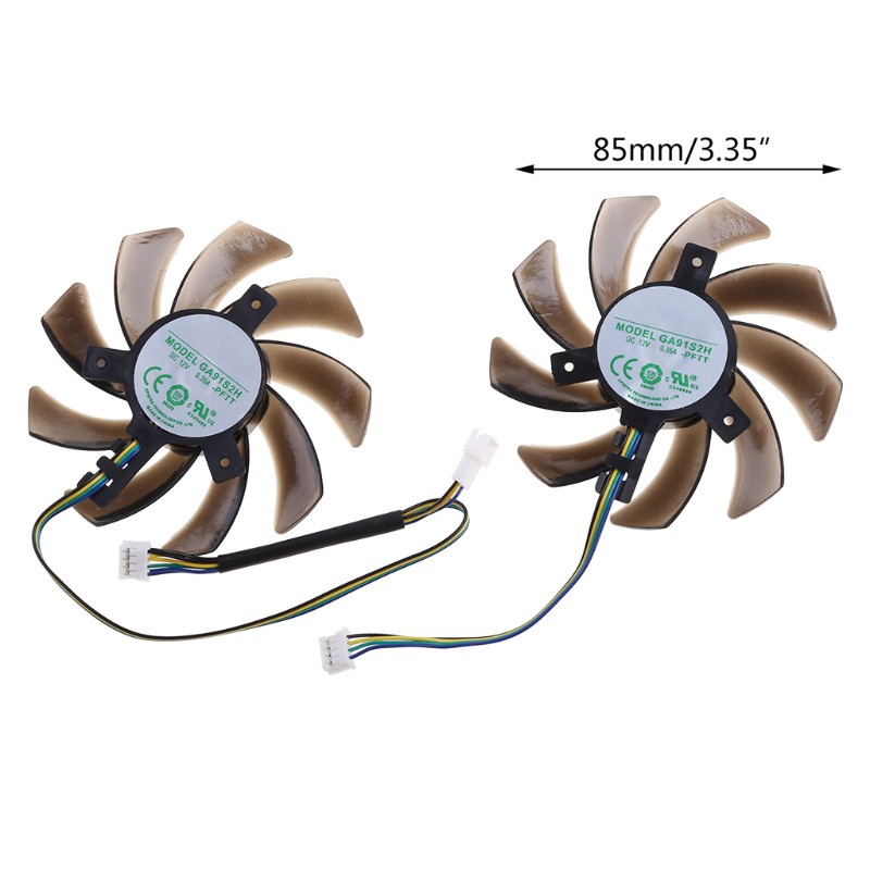 1 Cặp quạt tản nhiệt 85mm GPU cho Maxsun Gtx1060 Gtx1070Ti Gtx1070 Palit Gtx 1080