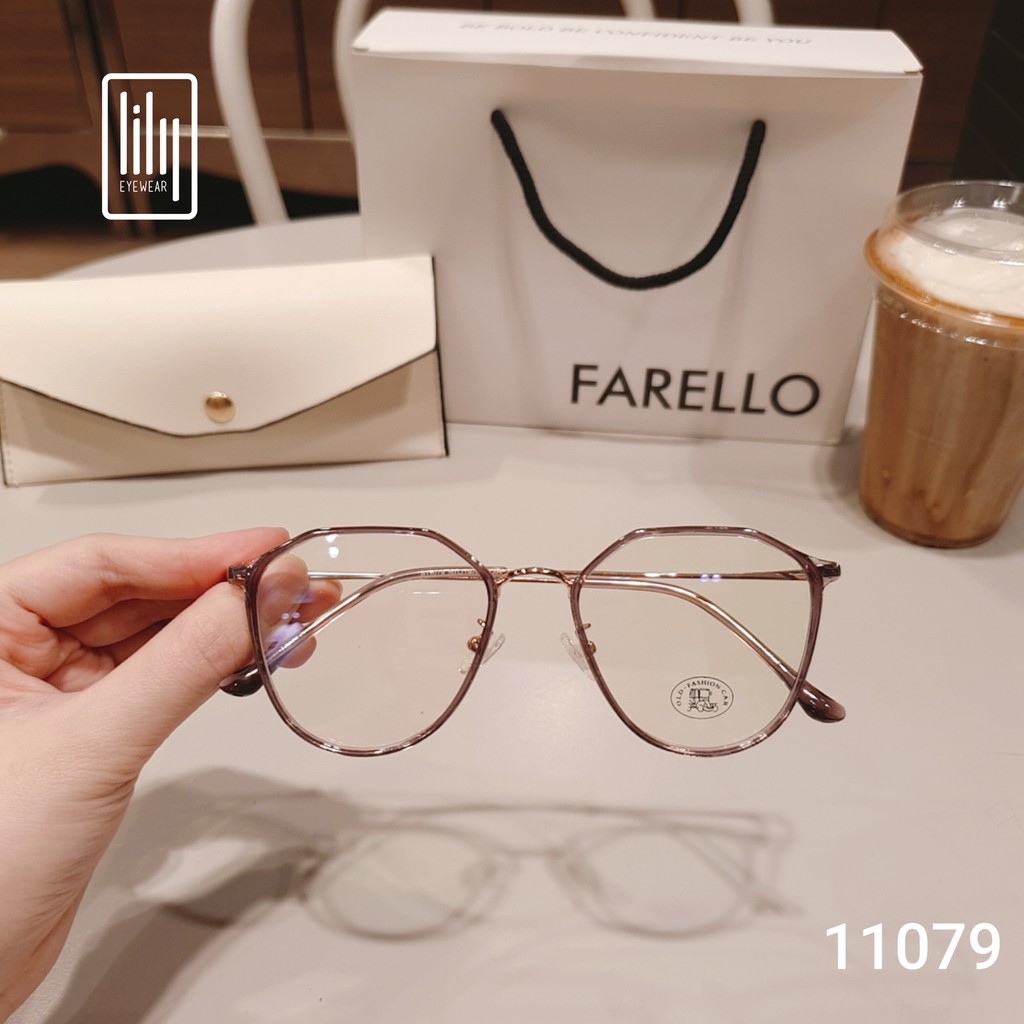 Gọng kính cận kim loại 11079 Gọng kính mắt kiểu dáng Hàn Quốc Lilyeyewear | BigBuy360 - bigbuy360.vn