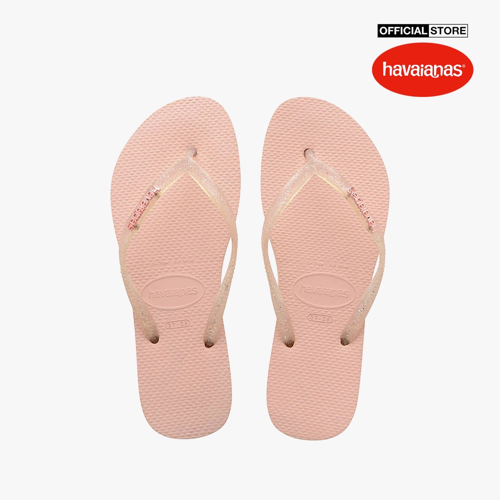 HAVAIANAS - Dép nữ Slim Logo Metallic 4119875-0076