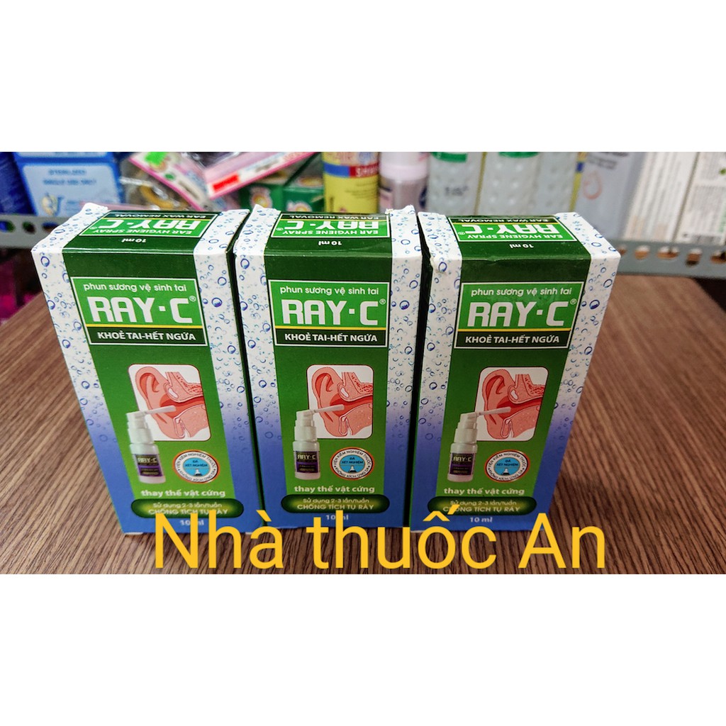 Dung dịch phun sương vệ sinh tai Ray C chai 10ml