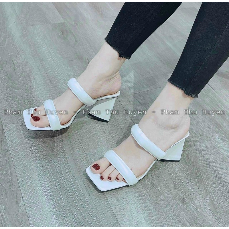 Guốc nữ 2 quai gót 7p