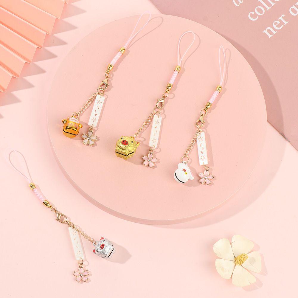 GOGOUP Dây Đeo Điện Thoại Hình Mèo / Heo Đáng Yêu