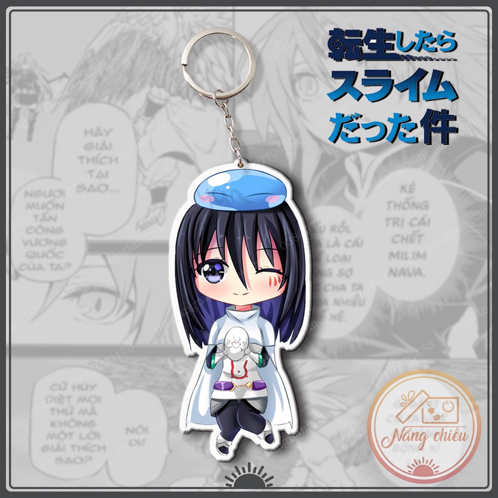 Móc khóa Dày In Sắc Nét 2 Mặt Anime chuyển sinh thành slim - Tensei-shitara Slime datta ken☘️Quà Tặng Nắng Chiều☘️